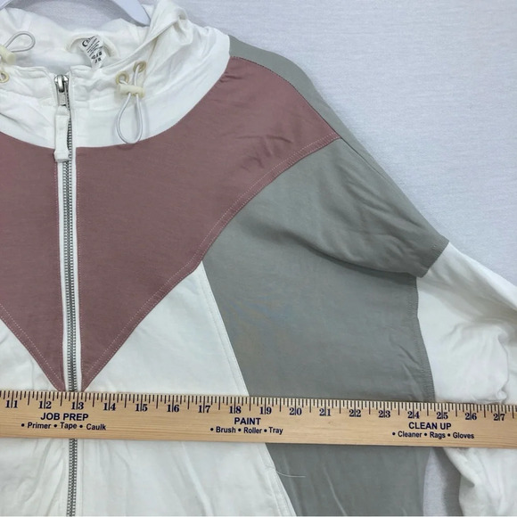 ZYIA Soft Stretch Color Block Zip Up Hooded Jacket size XL - Picture 3 of 9